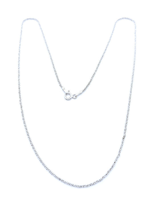 PS Silver Silberne Kette Nacken Dünn Dicke 1.5mm und Länge 50cm