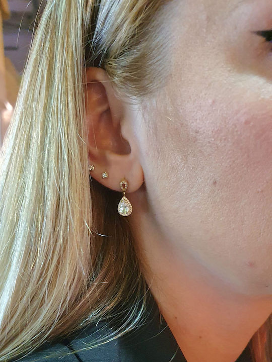 Papadopoulos Gold Set with Necklace & Earrings from Gold 14K
