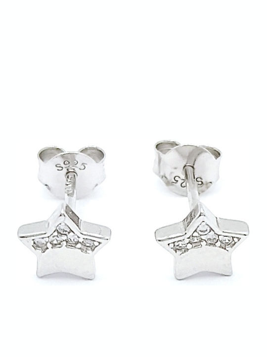 PS Silver Set cu Colier & Cercei din Argint cu Pietre