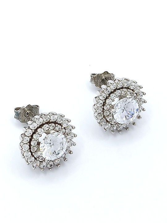 PS Silver Set mit Ohrringe & Anhänger aus Silber mit Steinen