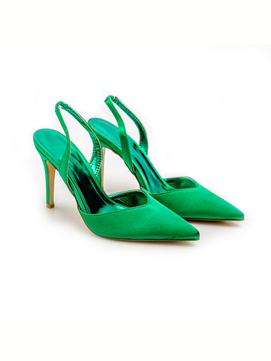 Malesa Pointed Toe Green Heels