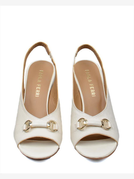 Leder Pumps Weiß