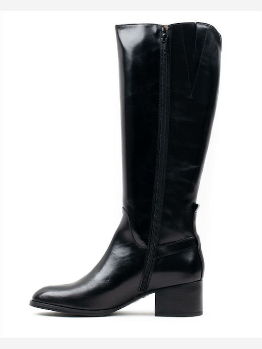 Wonders Leather Women's Boots Black