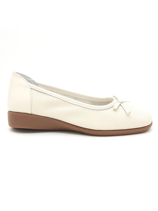 Aero by Kasta Anatomic Ballerinas White