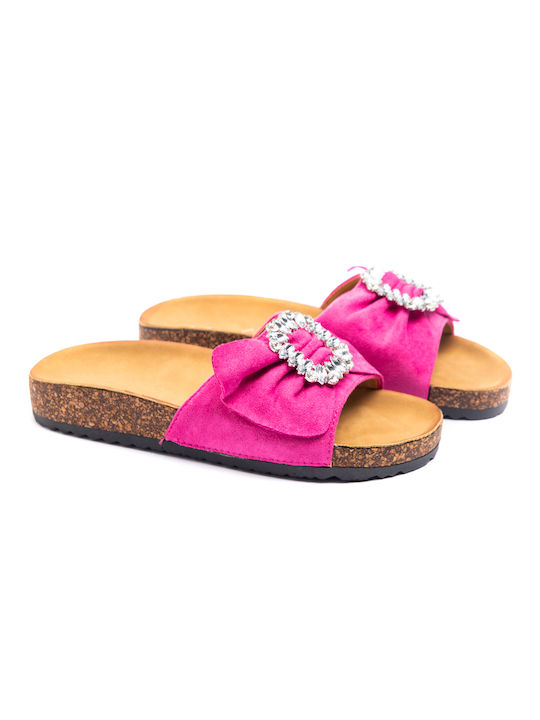 Malesa Women's Flat Sandals Anatomic in Fuchsia Color