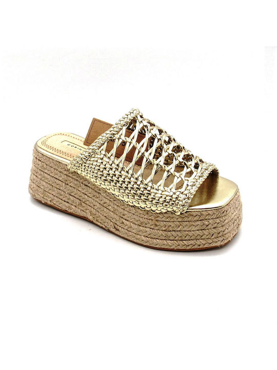 Corina Women's Platform Espadrilles Gold