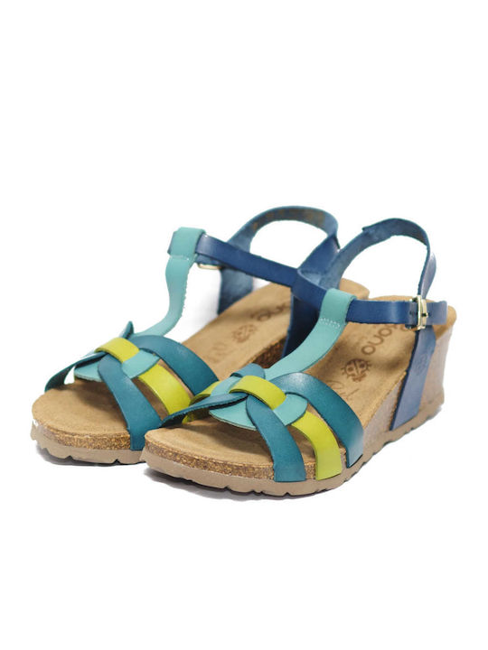 Yokono Anatomic Women's Platform Shoes Blue