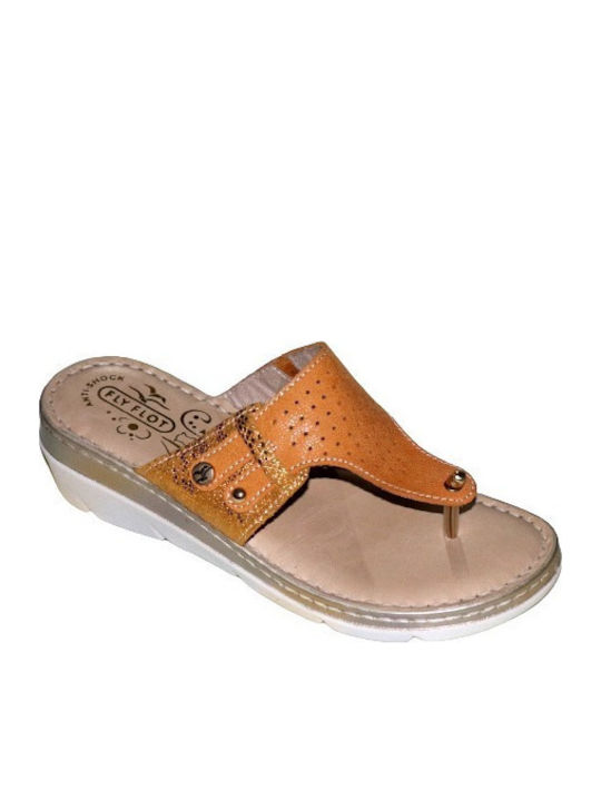 Anatomic Women's Platform Wedge Sandals Yellow