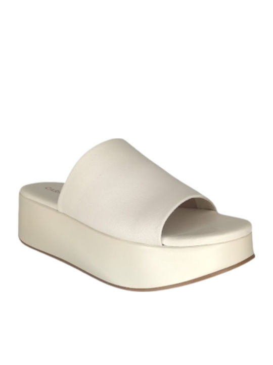 Mestico Platforme Dama Tip Slip On Albe