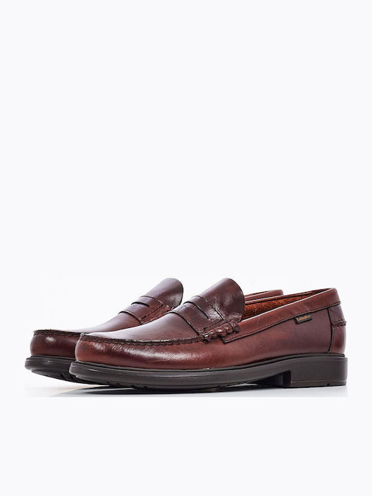 Seahorse Δερμάτινα Ανδρικά Loafers σε Καφέ Χρώμα