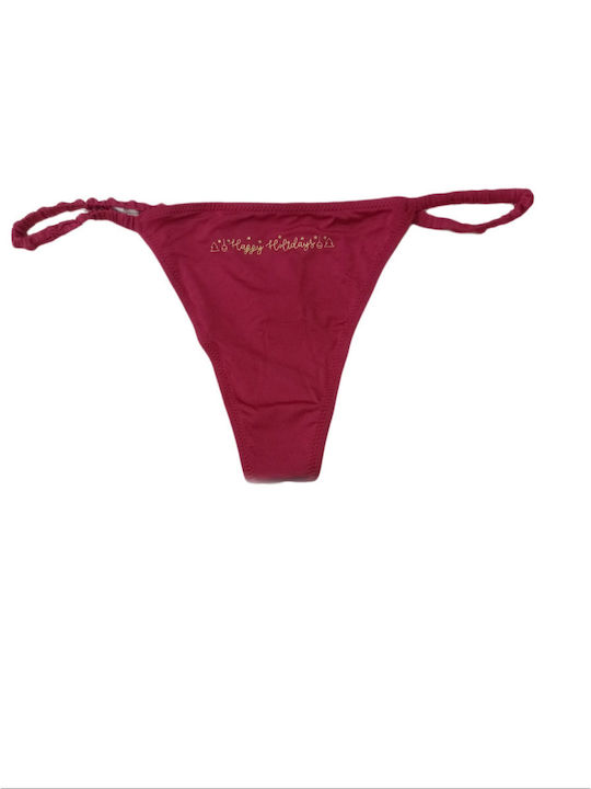 Admas Cotton Women's String Burgundy