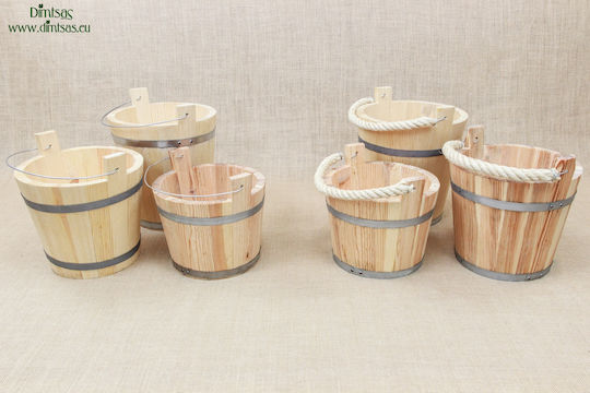 Decorative Bucket Garden Wooden DINS0023