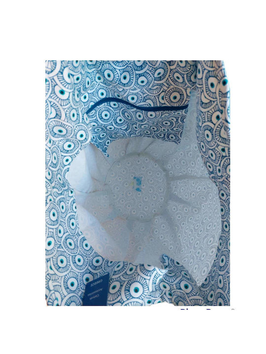 Fabric Beach Bag with design Eye Blue