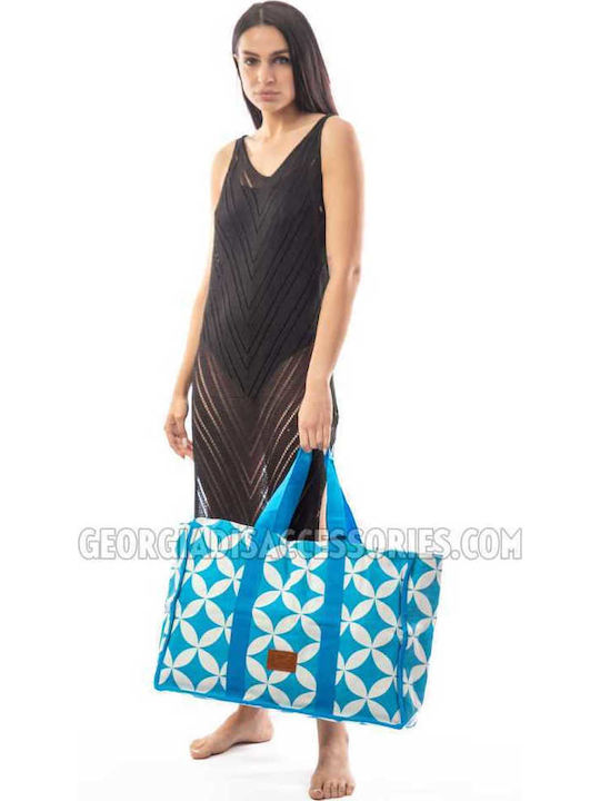 Achilleas Accessories Fabric Beach Bag Brown