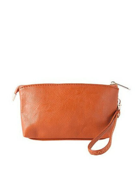 Damen Necessaire in Orange Farbe 20cm