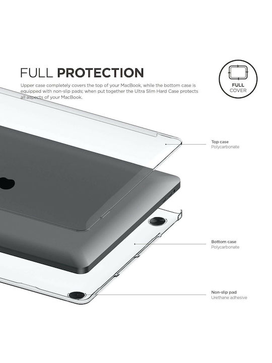 Wiwu iShield Ultra Thin Κάλυμμα για Laptop Macbook Air Pro 2016 13.3" σε Διάφανο χρώμα