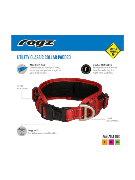 Rogz Utility Ошийник за куче в Син цвят XLarge