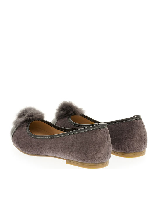 Παιδικές Μπαλαρίνες Suede Γκρι