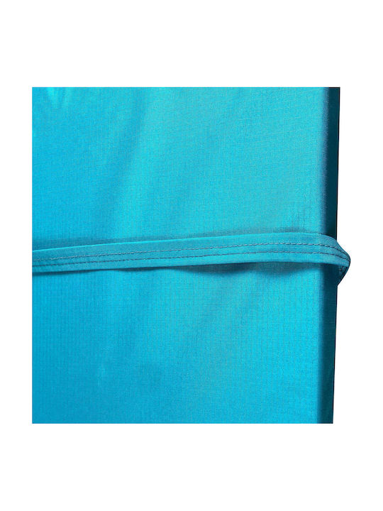 Waterproof Sunbed Cushion with Backrest Turquoise 195x60cm