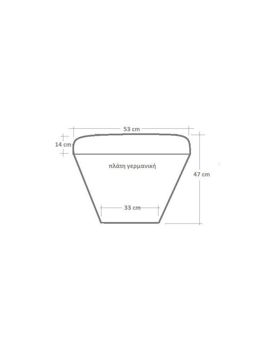 Pernă pentru Scaun de Grădină Fer-Forge cu Spate Pernă pentru scaun de grădină Albastru deschis 47x53cm.