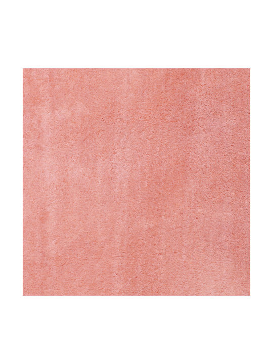 Soft Manolya Rug Round Shaggy Pink