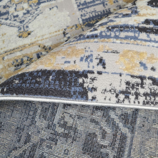 Saray Home Vintage Χαλί Ορθογώνιο Βαμβακερό Μπλε 154x213cm