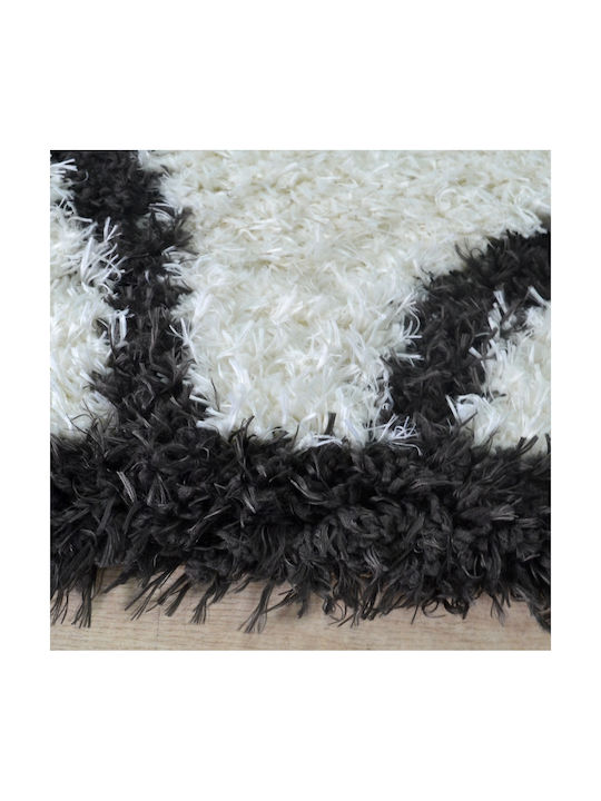 Saray Home Moroccan Covor Rectangular Shaggy Ecru