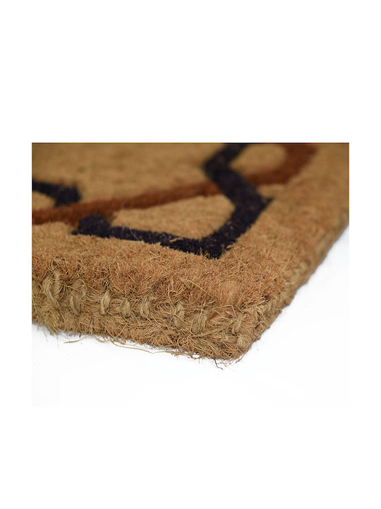 Coconut Fiber Doormat Brown 55x90cm