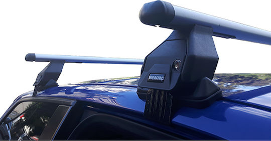 Aluminum Car Roof Bars for Audi A3 Mazda 2 3D Set with Roof Rack Legs Silver