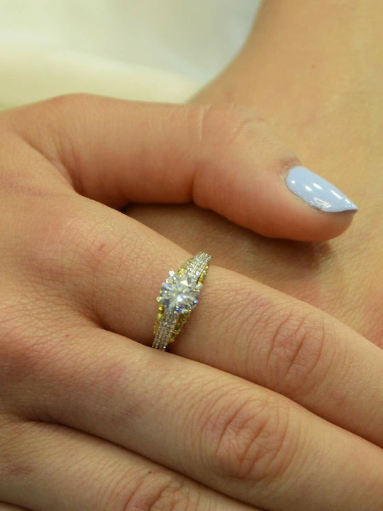 Goldjewels Single Stone from Gold 14K