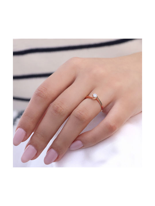 Single Stone from Rose Gold