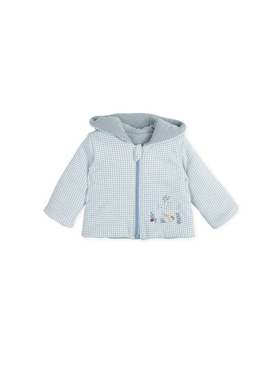 Tutto Piccolo Boys Casual Jacket Light Blue with Ηood