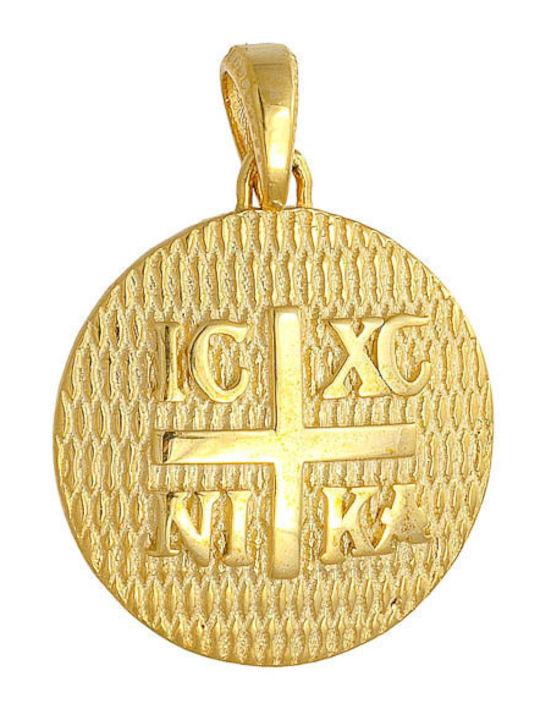 Ioannis Kosmima Pendant with Virgin Mary Gold 14K