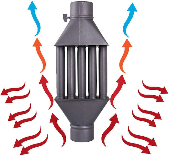 Топлообменник Chimney Pipe Метал 740мм Сив