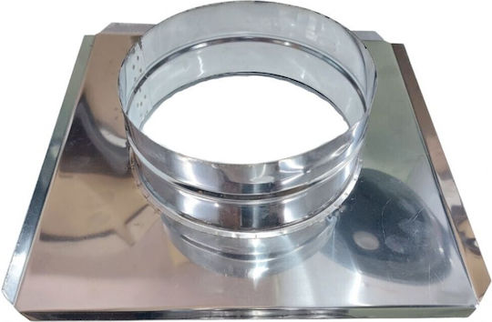 Spiroduct Ροζέτα Καπνοδόχου Μεταλλική 200mm Ασημί