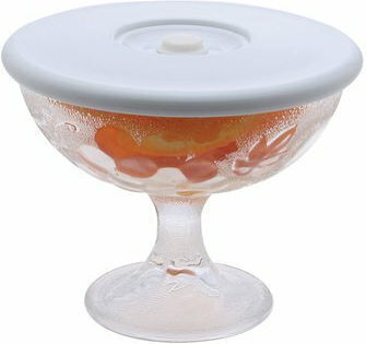 Glass Container Cover 6cm in White Color 177073