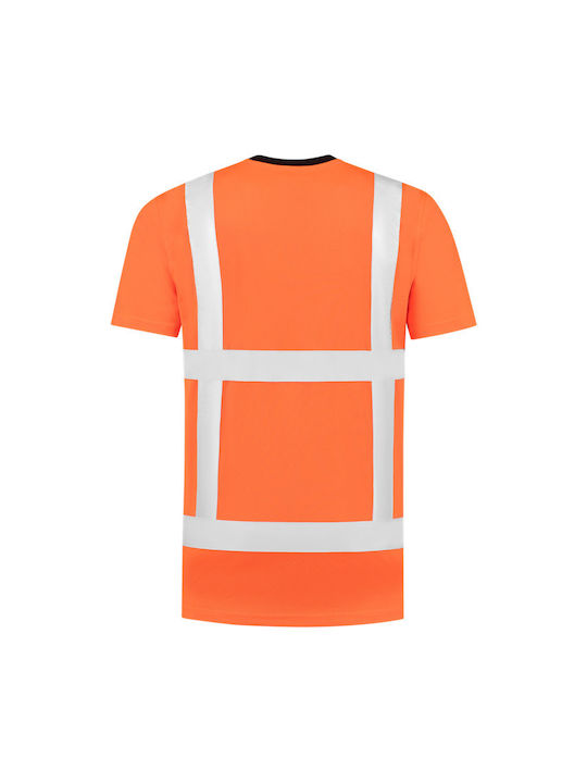 Tricorp Work T-Shirt Orange with Reflective Tapes