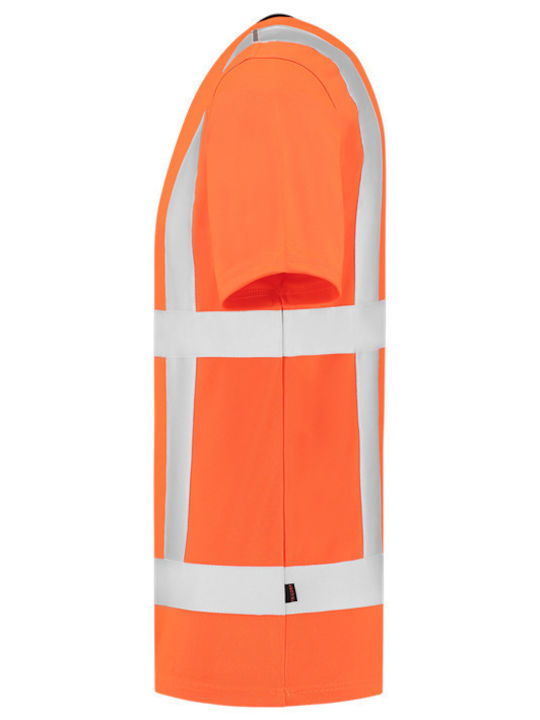 Tricorp Work T-Shirt Orange with Reflective Tapes