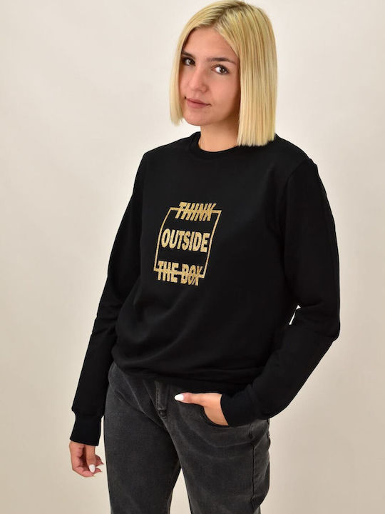 First Woman Women's Sweatshirt Black