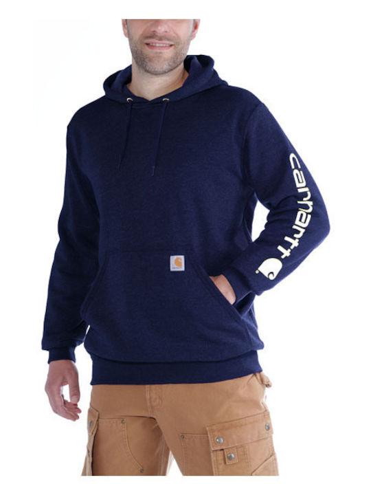 Carhartt Тъмносиня с Качулка