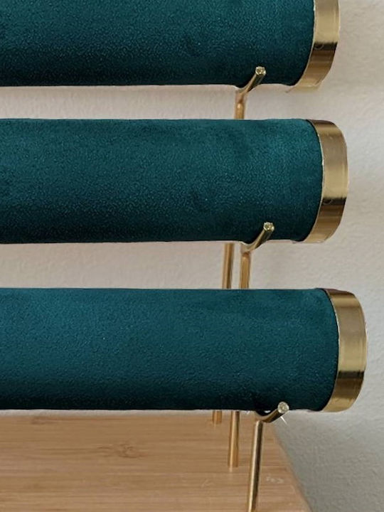 Tatu Moyo Velvet Jewellery Stand Green 30x15x24cm
