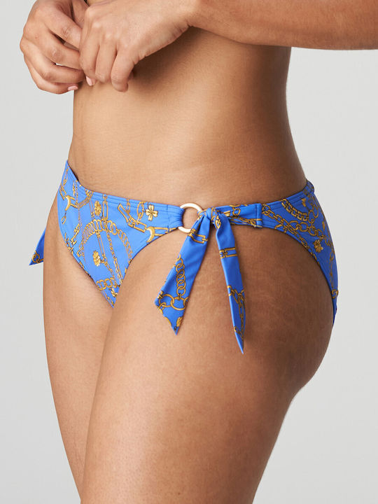 Bikini Slip with Ties Blue