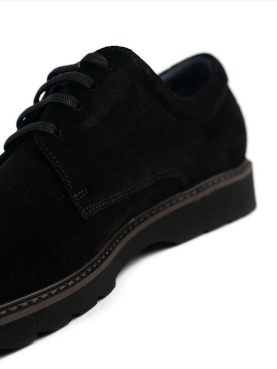 Ante Men's Leather Casual Shoes Black