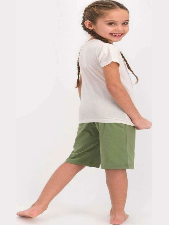 Roly Poly Παιδική Πιτζάμα Καλοκαιρινή Λευκή