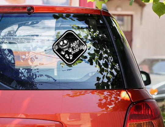 Koupakoupa Σήμα Baby on Board με Βεντούζα Μαύρο