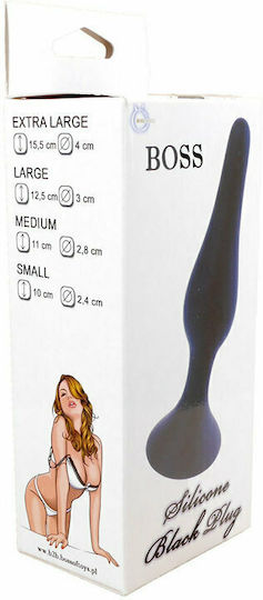 Boss Of Toys Anal Plug Groß Schwarz