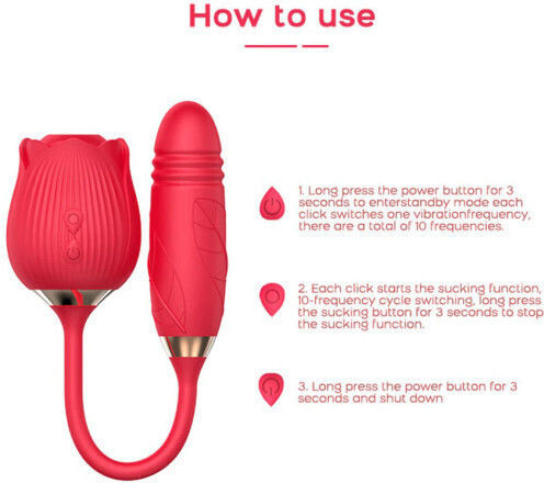 Pleasure Suction Mini Δονητής Bullet 38cm Ροζ