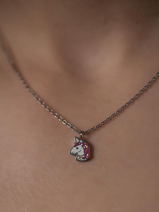 Piercing.gr Κολιέ Μονόκερος