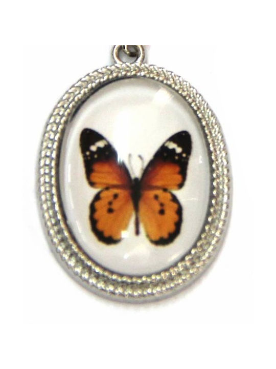 Silver Rope Kids Necklace Butterfly 3012-1012/690A