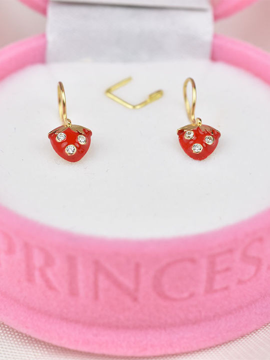 Goldjewels Παιδικά Σκουλαρίκια Κρεμαστά από Χρυσό 9K